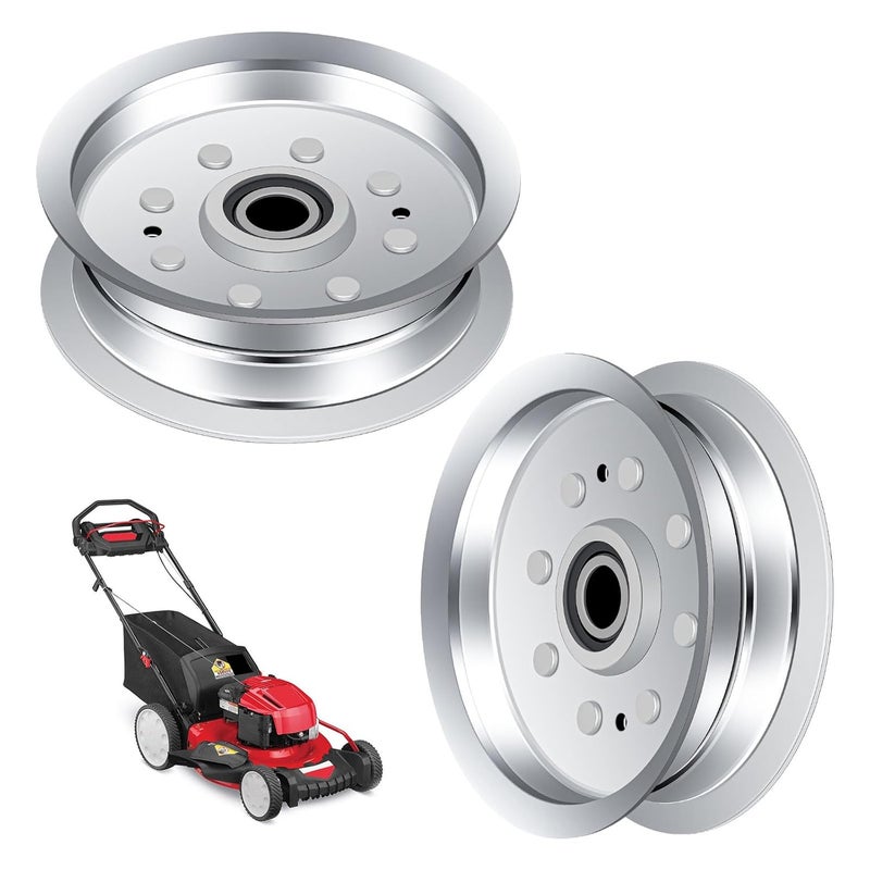 BERPSE 2-Pack 756-05034A Idler Pulley for Joh-n Deere 100 & S100-S130 42" and 48" Decks MTD Cub Cadet XT1-LT42 XT1-LT46 Troy Bilt, Replace 34-109 280-242 756-05034A GY20629 - Image 1